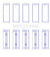 Thumbnail for King Engine Bearings Honda B18A1 (Size +0.25mm) Main Bearing Set