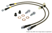 Thumbnail for StopTech 04-06 Pontiac GTO Stainless Steel Front Brake Line Kit