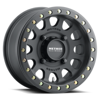 Thumbnail for Method MR401 UTV Beadlock 15x7 / 5+2/38mm Offset / 5x4.5 / 72 CB Matte Black Wheel