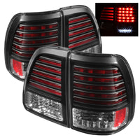 Thumbnail for Spyder Toyota Land Cruiser 98-05 LED Tail Lights Black ALT-YD-TLAN98-LED-BK