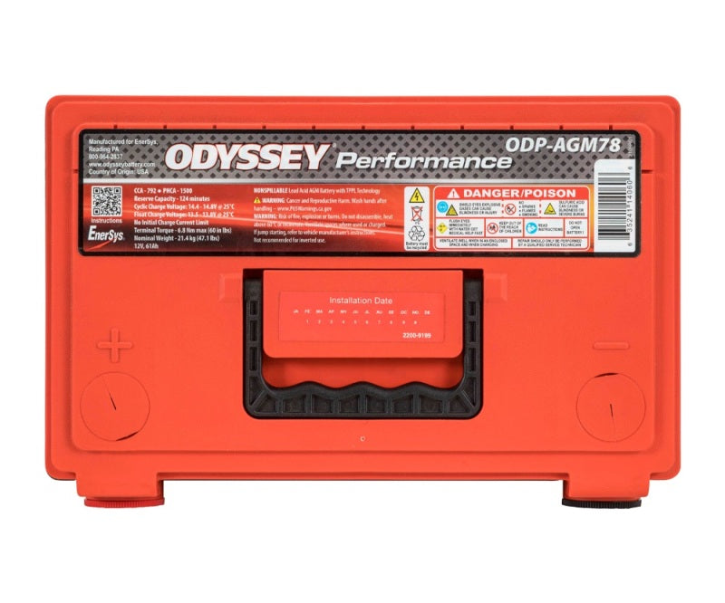 Odyssey Battery Auto/Truck Performance AGM Battery (78-790)