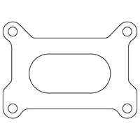 Thumbnail for Cometic Holley 2 Barrel 500 CFM .039in Fiber Carburetor Gasket - 3.640in x 1.750in - Open Plenum