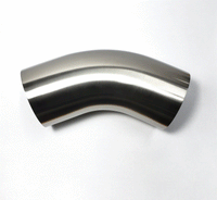 Thumbnail for Stainless Bros 1.50in Diameter 1.5D / 2.25in CLR 45 Degree Bend Leg Mandrel Bend