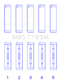 Thumbnail for King Audi/VW 1.8/2.0 TSI/TFSI (Size STD) Main Bearing Set