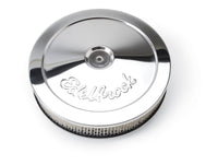 Thumbnail for Edelbrock Air Cleaner Pro-Flo Series Round Steel Top Paper Element 10In Dia X 3 5In Chrome