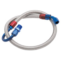 Thumbnail for Edelbrock Fuel Line Braided Stainless for SBF ( Use w/ 8134 )