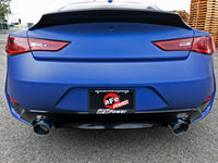 Thumbnail for aFe POWER Takeda 2.5in 304 SS Axle-Back Exhaust w/ Blue Flame Tips 17-19 Infiniti Q60 V6-3.0L (tt)