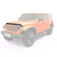 Thumbnail for EGR Jeep 2018+ Wrangler / 2020+ Gladiator Superguard Hood Shield - Dark Smoke (305251)