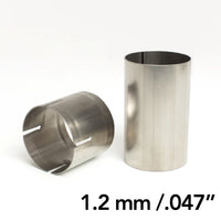 Thumbnail for Ticon Industries Male / Female 3.5in Titanium Slip Fit Connector 1.2mm/.047in Wall Thickness Set