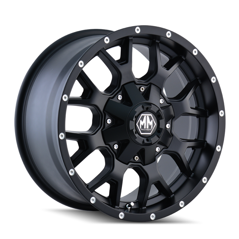 Mayhem 8015 Warrior 18x9 / 6x135 BP / -12mm Offset / 106mm Hub Matte Black Wheel