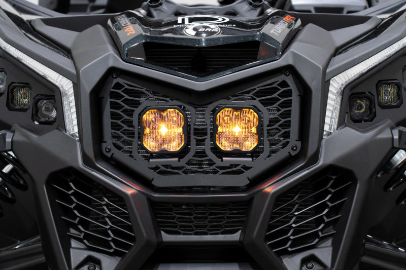 Diode Dynamics 17-24 Can-Am Maverick X3 Stage Series LED Grille Kit Bracket Kit