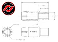 Thumbnail for RockJock RockNut Kit Nut and Bung 1in RH Thread