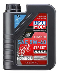 Thumbnail for LIQUI MOLY 1L Motorbike 4T Synth 5W40 Street Race