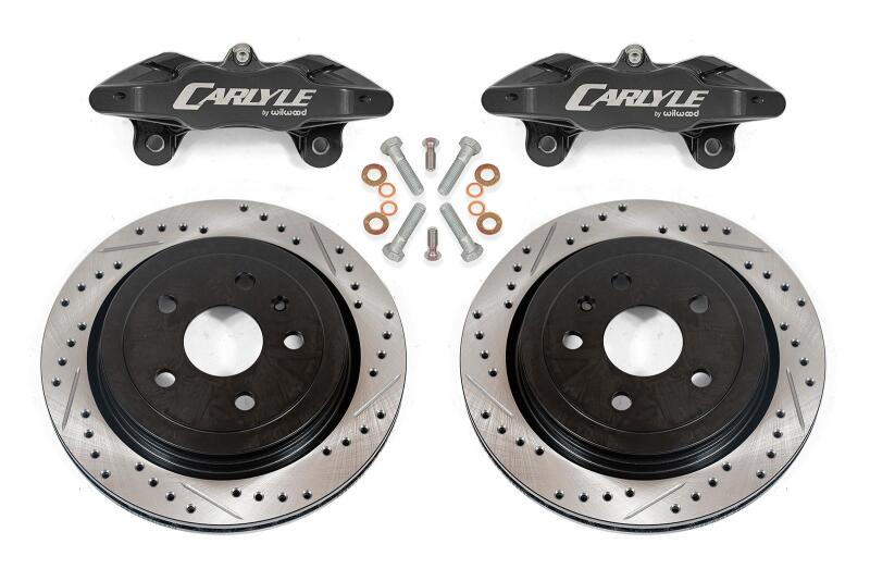 BMR Suspension 08-09 Pontiac GT Brake Kit for 15in Conversion Drilled & Slotted Rotors - Black