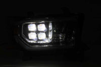 Thumbnail for AlphaRex 07-13 Toyota Tundra (w/Lvl Adj) NOVA LED Proj Headlights Plank Alpha Blk w/Seq Signal/RDL