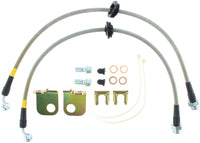 Thumbnail for StopTech 04-06 Pontiac GTO Stainless Steel Front Brake Line Kit