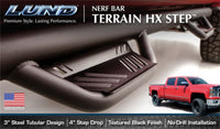 Thumbnail for Lund 2019 Chevrolet Silverado 1500 Crew Cab Terrain HX Step Nerf Bars - Black