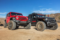 Thumbnail for Go Rhino 07-20 Jeep Wrangler JL/JLU/JK/JKU/Gladiator JT Rockline Full Width Bumper w/ Overrider