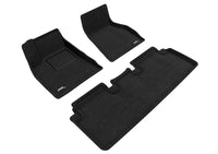 Thumbnail for 3D Maxpider 15-19 Tesla Model S Elegant 1st 2nd Row - Floor Mat Set (Black)