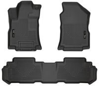 Thumbnail for Husky Liners 19-23 Subaru Ascent Weatherbeater Black Front & 2nd Seat Floor Liners