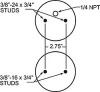 Thumbnail for Firestone Ride-Rite Replacement Air Spring Bellow (Rear) 26C (W217607325)