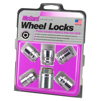 Thumbnail for McGard Wheel Lock Nut Set - 5pk. (Cone Seat) M12X1.5 / 13/16 Hex / 1.28in. Length - Chrome