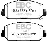 Thumbnail for EBC 16+ Acura ILX 2.4 Greenstuff Front Brake Pads