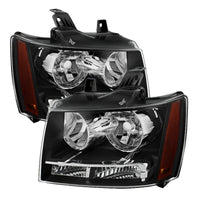 Thumbnail for Xtune Chevy Suburban 1500/2500 07-14 Crystal Headlights Black HD-JH-CSUB07-AM-BK