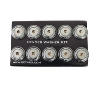 Thumbnail for NRG Fender Washer Kit w/Rivets For Plastic (Gunmetal) - Set of 10