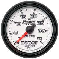 Thumbnail for Autometer Phantom II 52.4mm Mechanical 0-35 PSI Boost Gauge