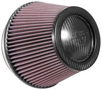 Thumbnail for K&N Universal CarbonFiber Filter 6in Flange / 7-1/2in OD-B / 5-1/8in OD-T / 5in H