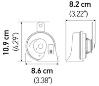 Thumbnail for Hella 12V Twin Trumpet Horn Kit with Bracket - Toyota