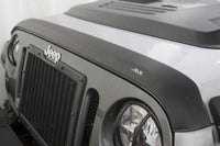 Thumbnail for AVS 07-18 Jeep Wrangler Unlimited Aeroskin Low Profile Hood Shield - Matte Black