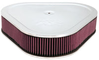 Thumbnail for K&N Triangle Air Cleaner Assembly - Red - Size 14in - 5.125in Neck Flange x 3in Height