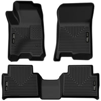 Thumbnail for Husky Liners 2023 Chevrolet Colorado/GMC Canyon WeatherBeater Front & 2nd Seat Floor Liners - Black