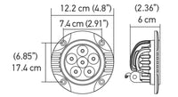 Thumbnail for Hella Value Fit 90mm 6 LED Light - FLSH Off Road Spot Light