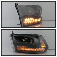 Thumbnail for xTune Dodge Ram 13-17 ( w/ Factory Projector LED) Projector Headlight - Black HD-JH-DR13-P-BK