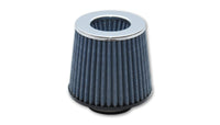 Thumbnail for Vibrant Open Funnel Perf Air Filter (5in Cone O.D. x 5in Tall x 2.75in inlet I.D.) Chrome Filter Cap