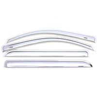 Thumbnail for AVS 10-18 Toyota 4Runner Ventvisor Outside Mount Front & Rear Window Deflectors 4pc - Chrome