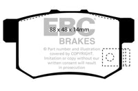 Thumbnail for EBC 01-03 Acura CL 3.2 Greenstuff Rear Brake Pads