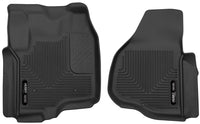 Thumbnail for Husky Liners 12-13 F-250/F-350/F-450 Super Duty X-Act Contour Black Front Floor Liners