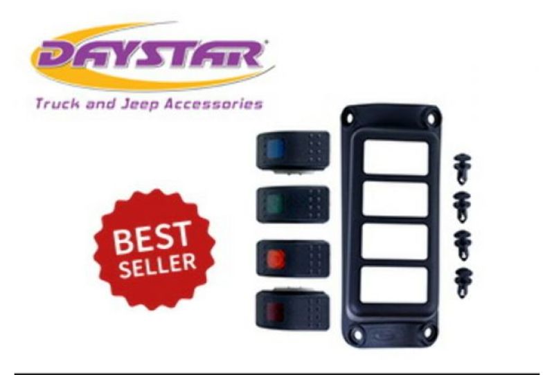 Daystar 2007-2018 Jeep Wrangler JK 2WD/4WD - A-Pillar Rocker Switch Pod (Switches Included)