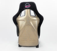 Thumbnail for NRG FRP Bucket Seat ULTRA Edition - Large (Black Alcantara/Gold Glitter Back)