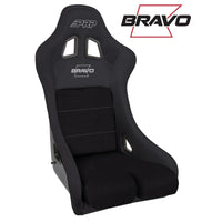 Thumbnail for PRP Bravo Composite Seat- Black (PRP Silver Outline/Bravo Silver- Black Stitching)