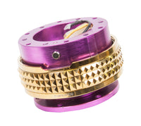 Thumbnail for NRG Quick Release Kit - Pyramid Edition - Purple Body / Chrome Gold Pyramid Ring