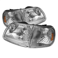 Thumbnail for Xtune Ford F150 97-03 / Expedition 97-02 Crystal Headlights w/Corner Chrome HD-JH-FF15097-SET-AM-C