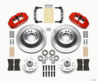 Thumbnail for Wilwood Narrow Superlite 6R Front Hub & 1PC Rtr Kit 12.88in-Red 74-80 Pinto Disc Spindle only