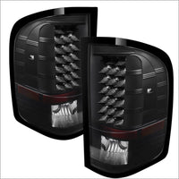 Thumbnail for Xtune Chevy Silverado 07-13 LED Tail Lights Black ALT-JH-CS07-LED-BK