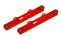 Thumbnail for BMR 10-15 5th Gen Camaro Rear Non-Adj. Toe Rods (Polyurethane) - Red