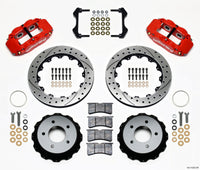 Thumbnail for Wilwood Narrow Superlite 4R Rear Kit 12.88in Drilled Red 84-87 Corvette C4